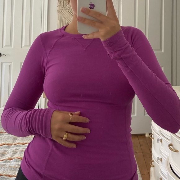 Purple Iviva Athletic Long Sleeve Shirt - Picture 6 of 6